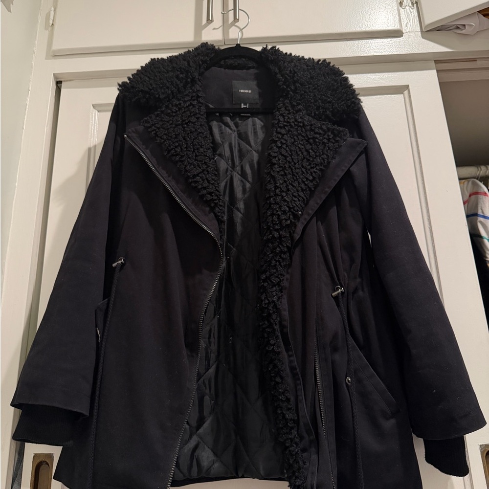 Forever 21 Black Teddy Jacket - make me an offer!